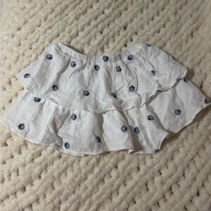 Blue and White Seashell skirt